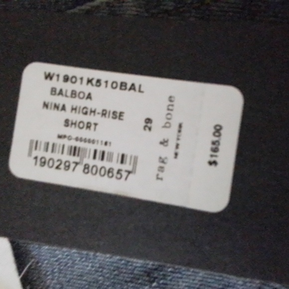 Rag & bone high-rise short Nina 29 - Picture 7 of 7